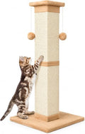 Cat Scratching Post 33 Inch Nature Sisal Cat Scratch Post by SOCATER