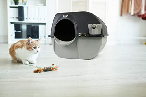 Omega Paw Elite Self Cleaning Roll 'n Clean Litter Box, Midnight Black - Image 5