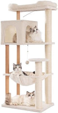 53" Modern Cat Tree with Hammock & Full Sisal Post by BuiltforBigCraftedwithStyle