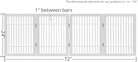 Urnporium Pet Dog Gate Freestanding, Strong Durable Folding Wooden Fence - Image 3