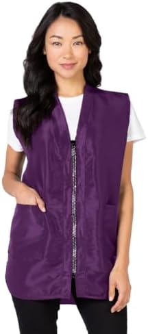 Betty Dain Glitz Rhinestone Zipper Salon Stylist Vest by BettyDain