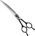 Dog Grooming Curved Scissors for Pets, Japan 440C Stainless Steel, Sharp Blade by FenicePeak
