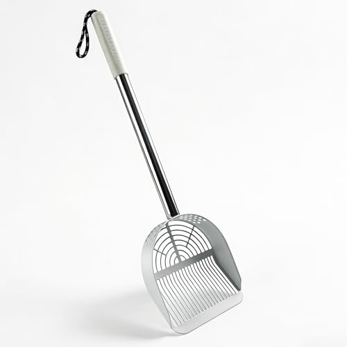 Cat Litter Scoop Deep Shovel, Detachable Long Handle Litter Scooper by LIHOOOOM