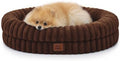 ChiXnuggle Orthopedic Dog Bed, Washable Cover, Faux Fur Bolster Pet Couch by SnuggleUpPawsDown