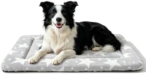 Dog Bed Mat, Reversible Crate Pad & Cute Dog Bed by FogkissComfyPawsHome