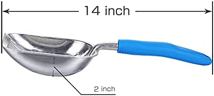 The Latest Update Metal Cat Litter Scoop POLISHING Blue Handle, Aluminum Alloy - Image 2