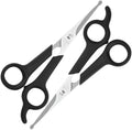 Pet Grooming Scissors Set for Body & Facial Trimming, Durable Stainless Steel by Unknown