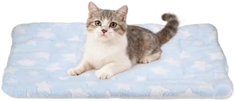 Dog Cat Bed Mat, Soft Coral Fleece Pet Cushion Pad by Unknown