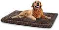 Exsnugy Washable Dog Bed Mat Large Size Fluffy Pet Crate Pad 42x28 XL by Exsnugypetproducts