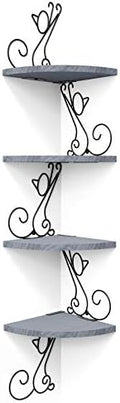 Alsonerbay 4-Tier Cat Shaped Corner Floating Shelf Wall Mount by Alsonerbay