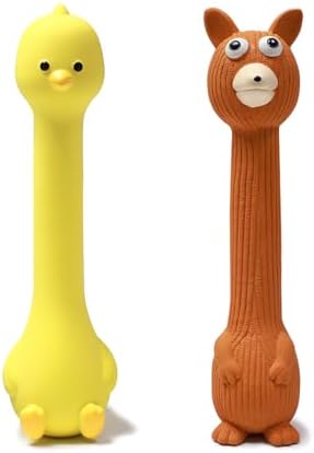 SCHITEC Squeaky Dog Toys, Squawking Latex Toy by SCHITEC