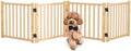 Wooden Freestanding Dog Gate Indoor by Oapety