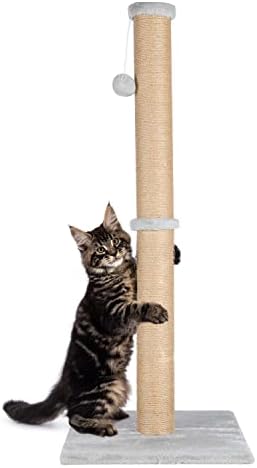 FluffyDream 37'' Cat Scratching Post, Natural Sisal Rope Scratcher by FluffyDream