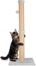 FluffyDream 37'' Cat Scratching Post, Natural Sisal Rope Scratcher by FluffyDream