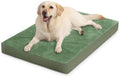 XXL Dog Bed Waterproof Washable Outdoor, Large Foam Crate Pad 48" Green by Loveforfurrykids