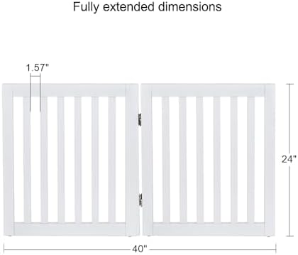 unipaws 24”H Free Standing Pet Gate - Image 5