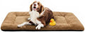 Dog Crate Pad Washable Dog Bed for Crate Large Cozy Mat 48-Inch Camel by VERZEY