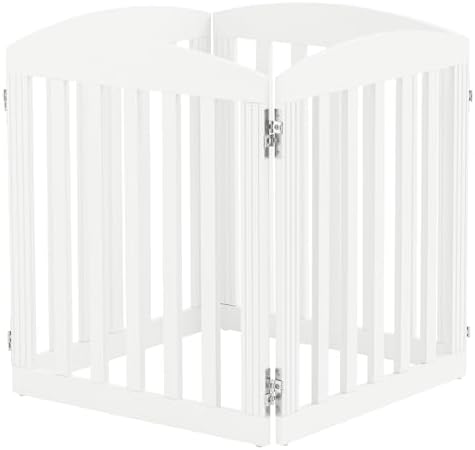 SPIRICH Wooden Freestanding Foldable Dog Gate - Image 5
