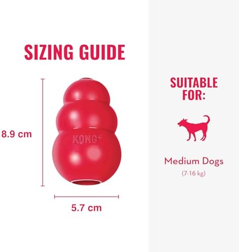 KONG Classic Stuffable Dog Toy, Natural Rubber, - Image 4