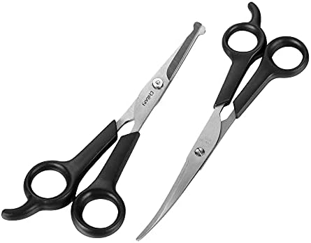Chibuy Professional Dog Grooming Scissors Set, 2-Piece Kit by Chi-buy