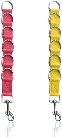 Wokyo Dog Grooming Loop 47cm/18.5in Extension Strap 2 Pack Adjustable D Ring by WOKYO