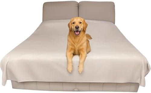 Thin Reversible Waterproof Protective Bed Cover, by SILLYLEGACY