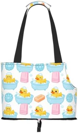Baby Duck in A Bath Pet Tote Bag Foldable Carrier - Image 2
