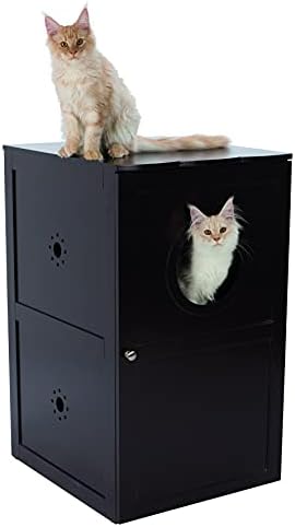 Trixie 2 Story Furniture Litter Box Enclosure, Hidden Litter Box - Image 2