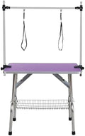 36" Pet Dog Grooming Table, Foldable Stainless Steel Frame Pet Grooming Table by Afqxf