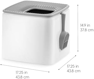 IRIS USA Large Top Entry Cat Litter Box, Hooded Privacy - Image 3