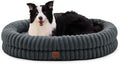 ChiXnuggle Orthopedic Dog Bed, Washable Cover, Faux Fur Bolster Pet Couch by SnuggleUpPawsDown