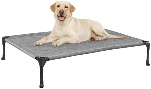 Veehoo Outdoor Elevated Dog Bed Large Sized Dogs, Cooling Raised Dog Cots by Veehoo
