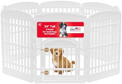 IRIS USA 8-Panel Dog Playpen, Pet Enclosure by IRISUSA