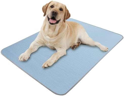 Buvlnee Summer Dog Cooling Mat Washable Ice Silk Self Cool Pad by Buvlnee