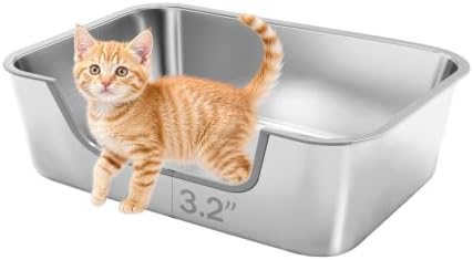 Stainless Steel Cat Litter Box by FZZOR