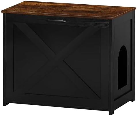 Dwanton Cat Litter Box Enclosure, Hidden Litter Box Furniture, 27.6 Inches by DWANTON