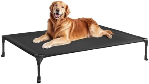 Veehoo Outdoor Elevated Dog Bed Large Sized Dogs, Cooling Raised Dog Cots by Veehoo