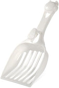 Plastic Cat Litter Scoop, Durable Deep Shovel Wide Slats Milky White by Unknown