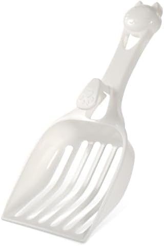 Plastic Cat Litter Scoop, Durable Deep Shovel Wide Slats Milky White by Unknown