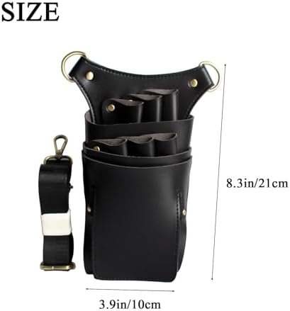 Scissor Pouch for Stylist Essentials Tools Bag, PU Leather Salon Hair - Image 2