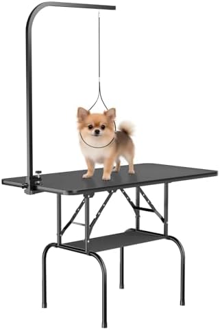 32-Inch Dog Grooming Table for Small & Medium Dogs, Foldable Pet Grooming Table by Unknown