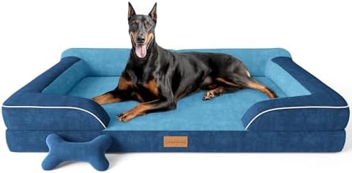 CWAWZ XXL Dog Bed for Extra Large Dogs, Giant Orthopedic Dog Bed by CWAWZ