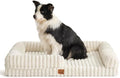 ChiXnuggle Faux Fur Orthopedic Dog Bolster Bed, Waterproof Washable Cover by SnuggleUpPawsDown
