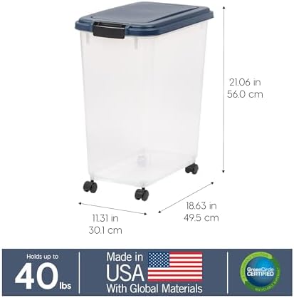 IRIS USA Dog Food Storage Container, Made in USA - Image 3
