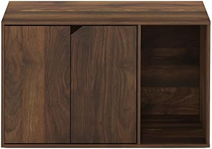 Furinno Peli Litter Box Enclosure, Columbia Walnut - Image 5