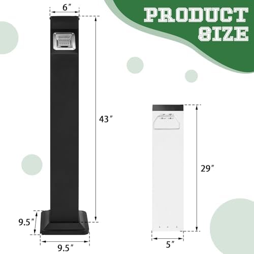 MorningRo Disposal Outdoor Standing Trash Can - Image 2