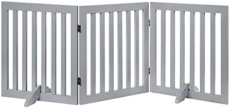 unipaws 24”H Free Standing Pet Gate by unipaws