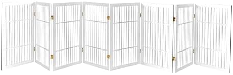 Urnporium Pet Dog Gate Freestanding, Strong Durable Folding Wooden Fence by Urnporium