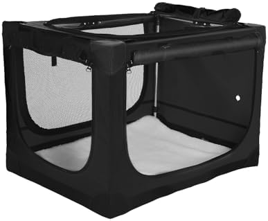 33 x 25 x 25 Inch Collapsible Soft Dog Crate by Deekuiwi