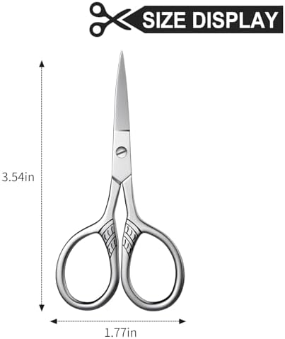 Professional Grooming Scissors for Hair, Eyebrow Trimming, Mustache - Image 5